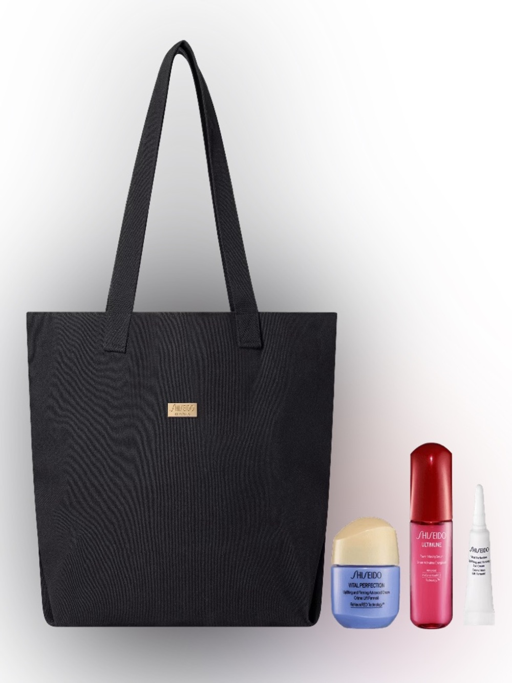 Shiseido 4-pc Vital Perfection Ultimune Anti-Aging Skincare Tote New GWP